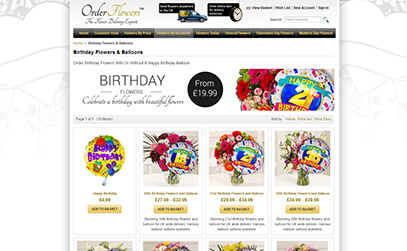 Birthday Flowers & Balloons at Order Flowers
