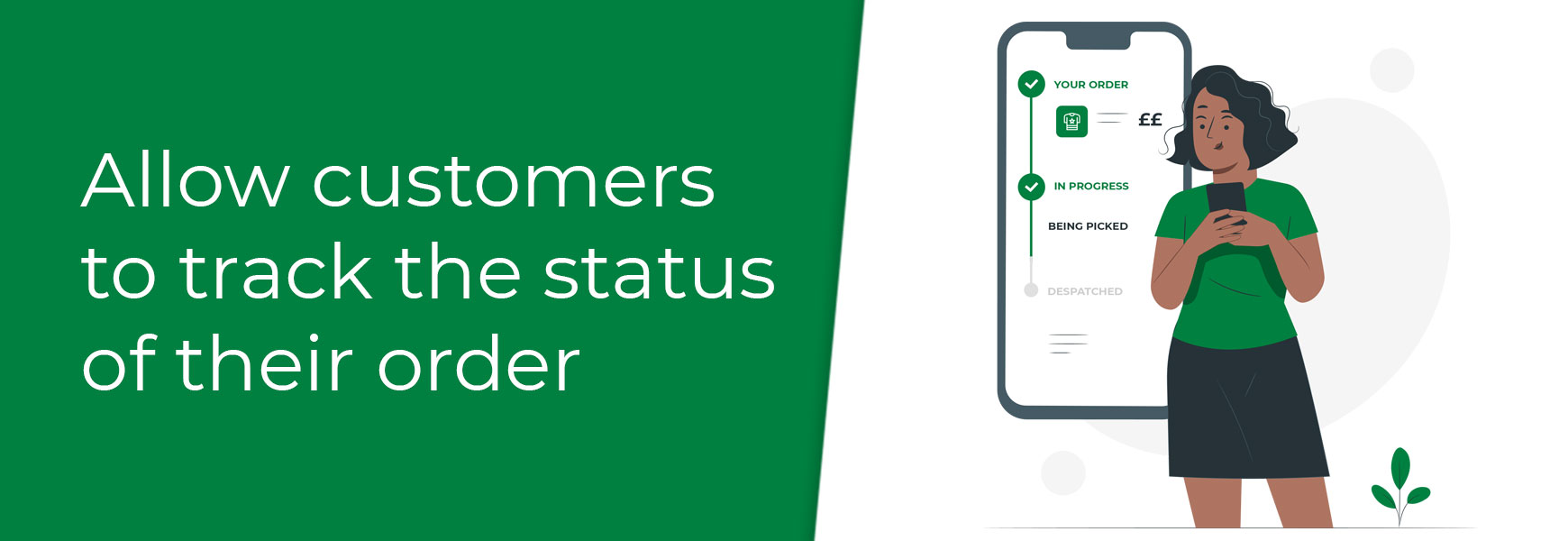 Allow customers to track the status of their order