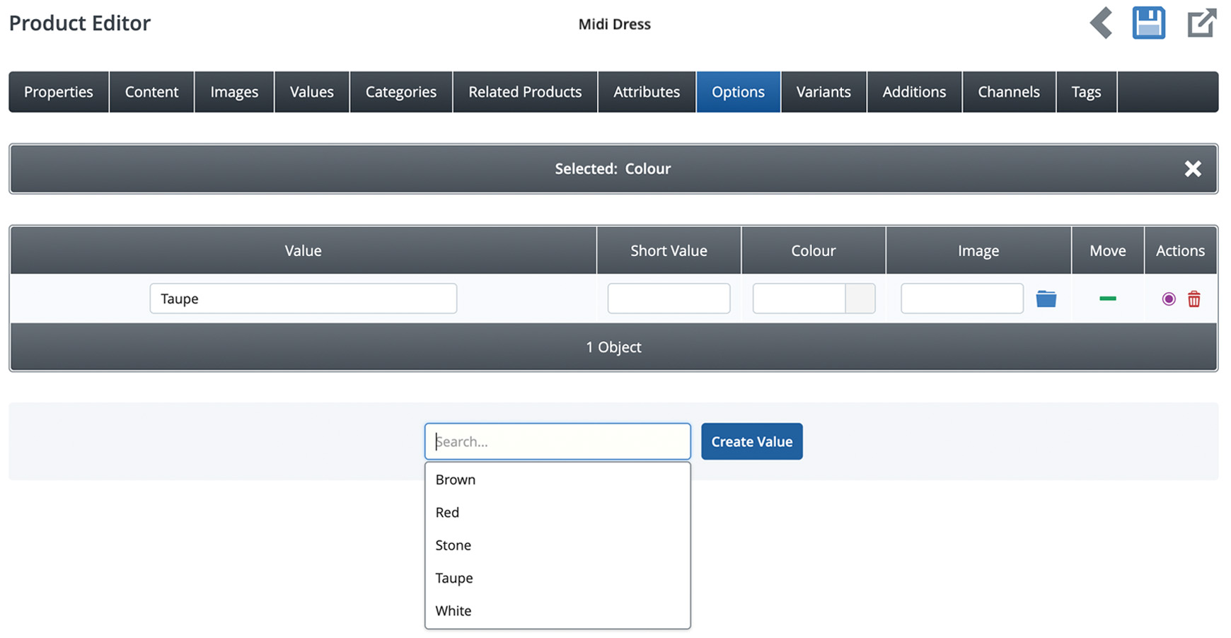 Input the values of your option