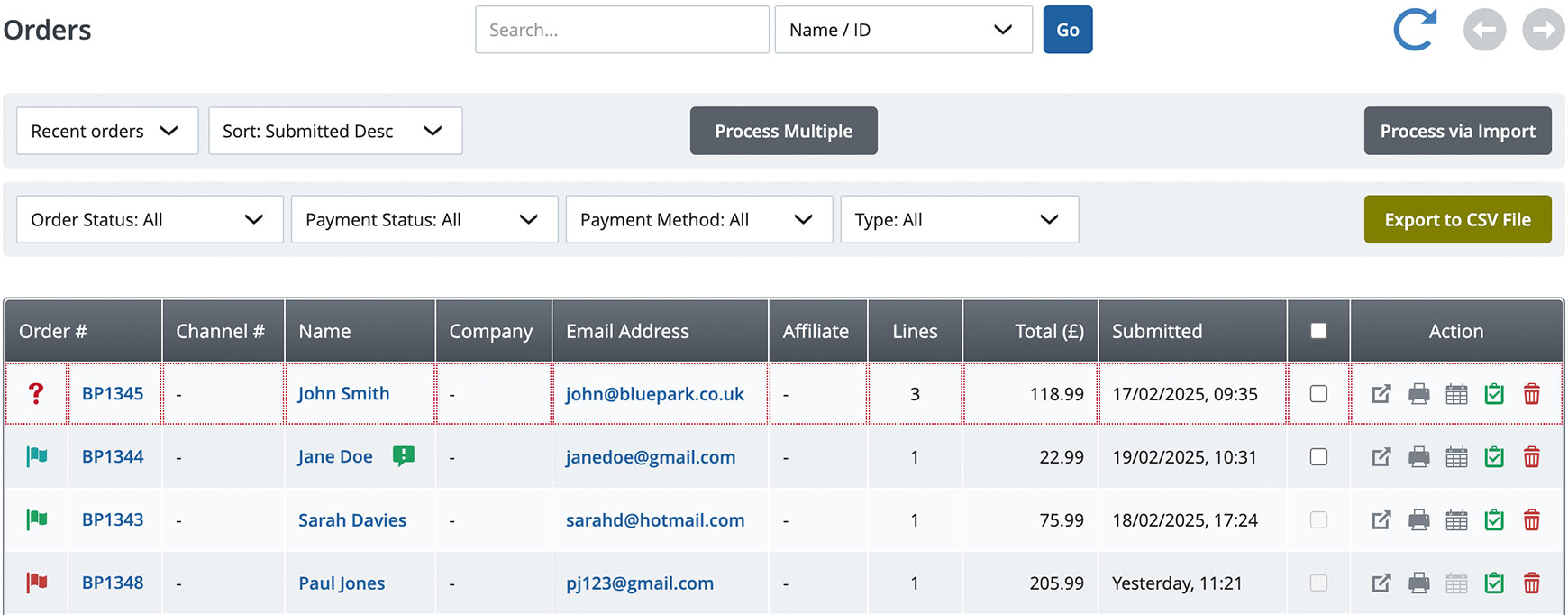 Make custom order status stand out in the Orders list