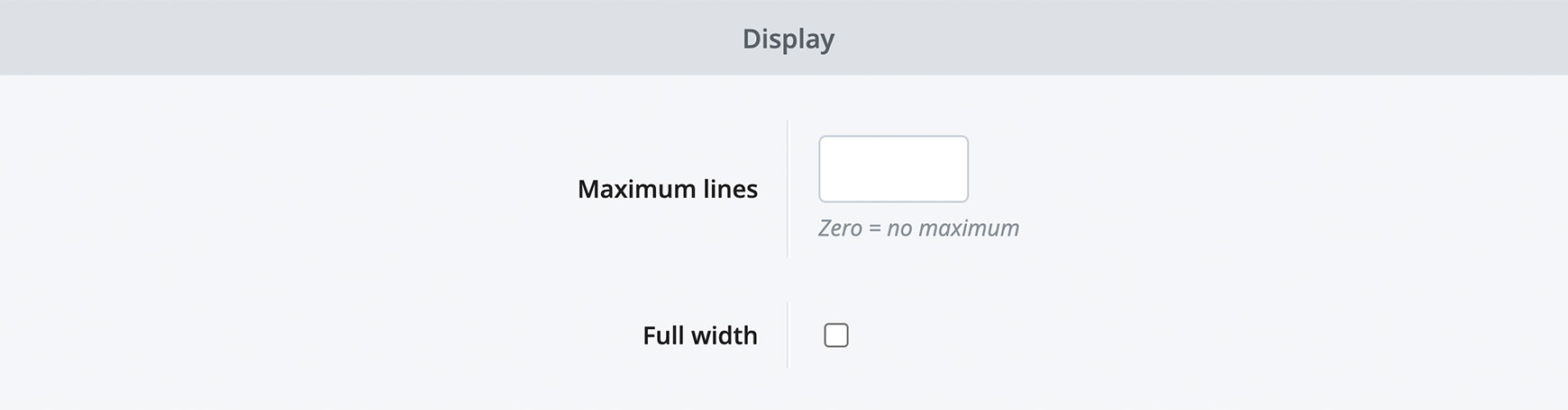 Navigation bar display options